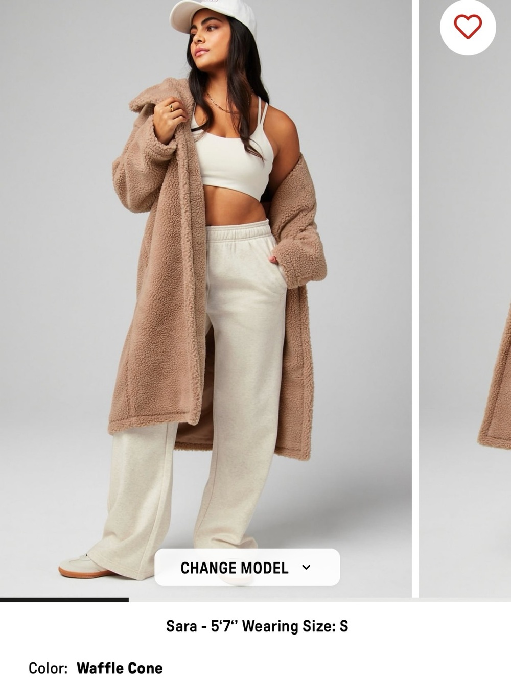 Fabletics Plush Teddy Coat in Camel - Picture 13 of 16